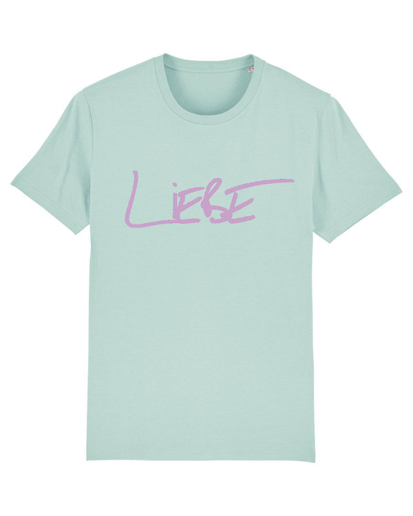 T-Shirt Liebe carribean / flieder